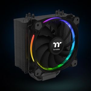 Thermaltake Riing Silent 12 RGB Sync Edition Processor Koeler 12 cm Zwart, Metallic