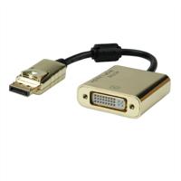 ROLINE GOLD 4K DisplayPort/DVI Adapter, Actief, v1.2, DP Male - DVI Female - thumbnail