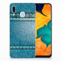 Samsung Galaxy A30 Silicone Back Cover Jeans - thumbnail