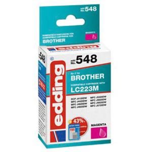 Edding Inktcartridge vervangt Brother LC-223M Compatibel Magenta EDD-548 18-548