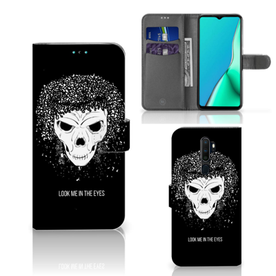 Telefoonhoesje met Naam OPPO A9 (2020) | A5 (2020) Skull Hair Telefoonhoesje met Naam OPPO A9 (2020) | A5 (2020) Skull Hair