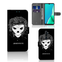 Telefoonhoesje met Naam OPPO A9 (2020) | A5 (2020) Skull Hair