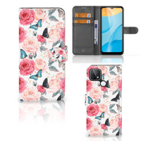 OPPO A15 Hoesje Butterfly Roses