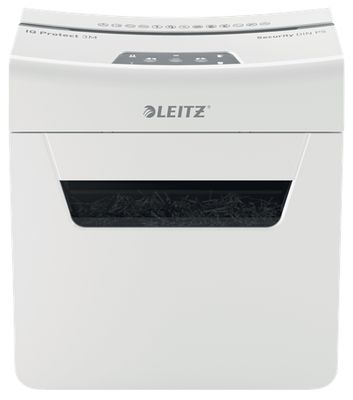 Leitz IQ 3M Protect Premium Papierversnipperaar 3 vellen Micro cut P-5 10 l Ook geschikt voor Nietjes, Paperclips