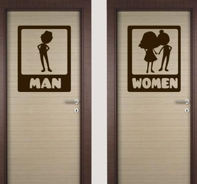 Grappig wc sticker toilet