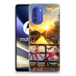 Motorola Moto G51 5G Siliconen Back Cover Amsterdamse Grachten