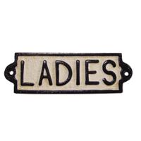 GIETIJZEREN "DAMES" PLAQUE - thumbnail