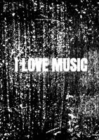 Notenschrift- Notenbalken- I love music (A5) Allets comfort - Allets Comfort - Paperback (9789464054569)