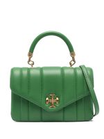 Tory Burch mini sac cabas Kira en cuir - Vert