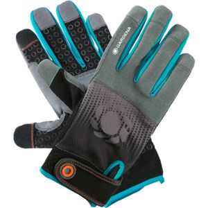 Gardena 11522-20 beschermende handschoen Tuinhandschoenen Zwart, Blauw, Grijs Katoen, Elastaan, Nylon, Polyester, Polyurethaan, Rubber