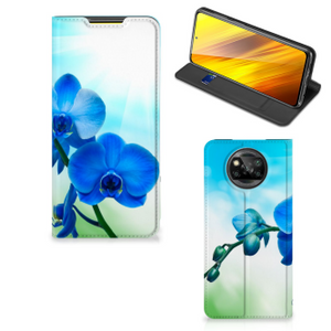 Xiaomi Poco X3 Pro | Poco X3 Smart Cover Orchidee Blauw - Cadeau voor je Moeder