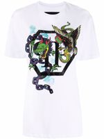 Philipp Plein t-shirt à imprimé graphique - Blanc