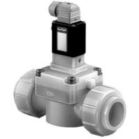 Bürkert 42008 2/2-weg magneetventiel voor agressieve media, lijmmof 24 V/DC aansluiting lijmverbinding Ø 25 mm kv