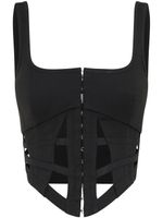 Dion Lee haut Cage - Noir