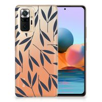 Xiaomi Redmi Note 10 Pro TPU Case Leaves Blue - thumbnail