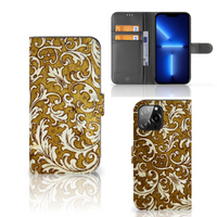 Wallet Case iPhone 13 Pro Max Barok Goud