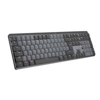 Logitech MX Mechanisch, Draadloos Verlicht Toetsenbord, Stille Tactiele Schakelaars,Toetsen met Achtergrondverlichting, Bluetooth, USB-C, macOS, Windows, Linux, iOS, Android, Metaal, US QWERTY - Grijs