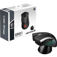 MSI CLUTCH GM51 LIGHTWEIGHT WIRELESS souris Droitier RF Wireless + Bluetooth + USB Type-C Optique 26000 DPI