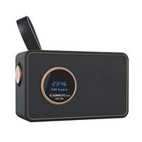 Albrecht DR750 DAB+/FM-hengselradio, 27750, draagbare digitale radio met kristalhelder geluid met geïntegreerde accu of netvoeding, muziekstreaming via smartphone mogelijk, kleur: zwart