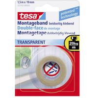 tesa 55743-00001-02 Montagetape tesa Powerbond Transparant (l x b) 1.5 m x 19 mm 1 stuk(s) - thumbnail