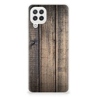 Samsung Galaxy A22 4G | M22 Bumper Hoesje Steigerhout - thumbnail