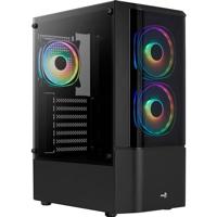 GEH AeroCool Midi Quantum v3 Black MicroATX/ATX/MiniITX, Quantum-G-BK-v3