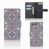 Sony Xperia XZ Premium Bookcase Flower Tiles