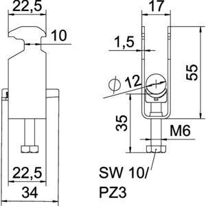 OBO Bettermann 1186203 Beugelklem 1 stuk(s)