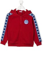 Dolce & Gabbana Kids hoodie à patch logo - Rouge - thumbnail