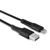 LINDY USB-kabel USB 2.0 USB-A stekker, Apple Lightning stekker 3.00 m Zwart 31322 - thumbnail