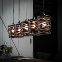 Hanglamp Kristina 5-lamps - Slate grey - thumbnail