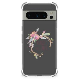 Google Pixel 8 Pro Stevig Bumper Hoesje Boho Text