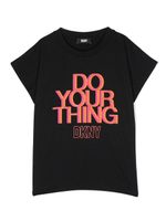 Dkny Kids t-shirt à logo imprimé - Noir - thumbnail