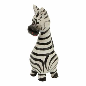 Houten Zebra lange Nek XS