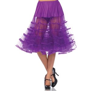 Lange fel paarse petticoat voor dames