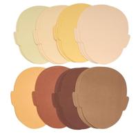 Colorations Colors Like Me Faces, Set van 24, 4 kleuren, glanzende kaart voorraad uitgesneden gezichten