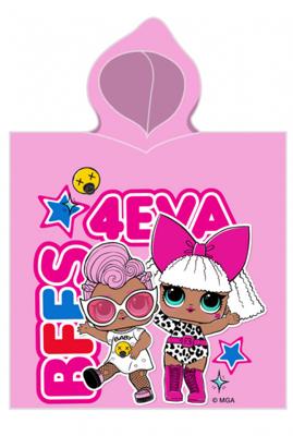 Carbotex poncho BFF's 4EVA meisjes 50 x 115 cm katoen