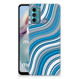 Motorola Moto G60 TPU bumper Waves Blue