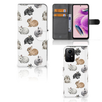 Telefoonhoesje met Pasjes voor Xiaomi Redmi Note 12S Konijntjes