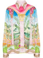 Casablanca Le Jardin Ideal-print shirt - Rose