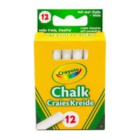 Crayola Anti-Stof Krijtjes 12 Stuks Wit - thumbnail