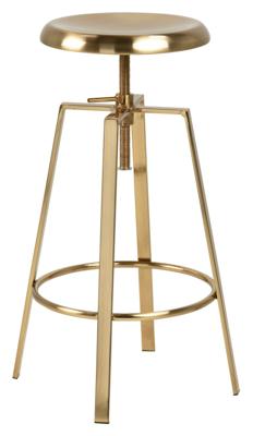 Bendt Barkruk Ella Brass (zithoogte 67-87cm)