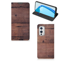 OnePlus 9 Book Wallet Case Old Wood - thumbnail