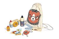 Tender Leaf Toys speelset Safari 48 cm textiel/hout crème 6 delig