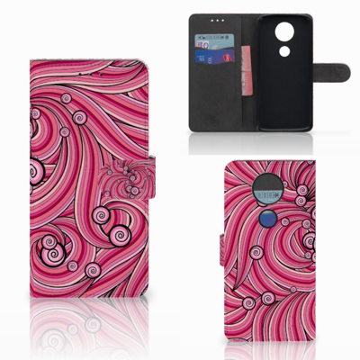 Motorola Moto E5 Plus Hoesje Swirl Pink