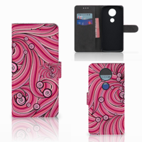 Motorola Moto E5 Plus Hoesje Swirl Pink