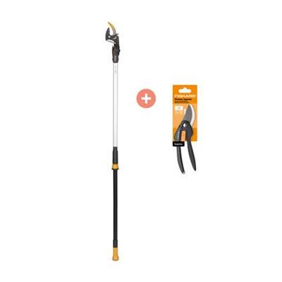 Fiskars PowerGear UPX86 Snoeigiraffe + Single Step Snoeischaar