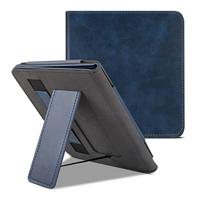 Lunso - Luxe sleepcover stand hoes - Geschikt voor Kobo Libra 2 (7 inch) - Blauw