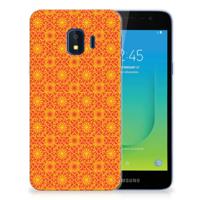 Samsung Galaxy J2 Core TPU bumper Batik Oranje