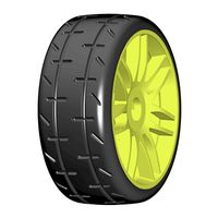 GRP T01 REVO - S2 XSoft - Mounted on New Spoked Yellow Wheel - 1 Pair - thumbnail